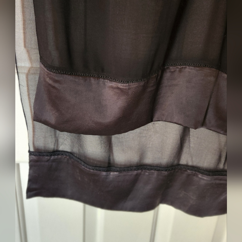 Black Long sheer Lightweight shawl wrap - Picture 5 of 7